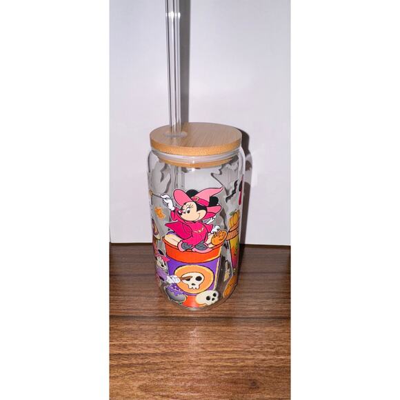 Mickey Halloween Glass Set featuring Minnie Donald Duck 16oz - Picture 2 of 9